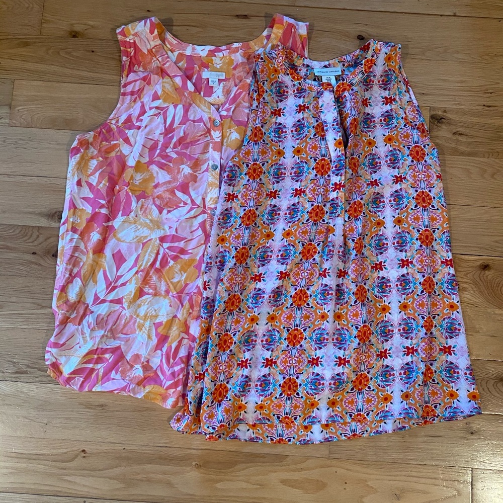 J. Jill & Adrienne Vittadini sleeveless blouse